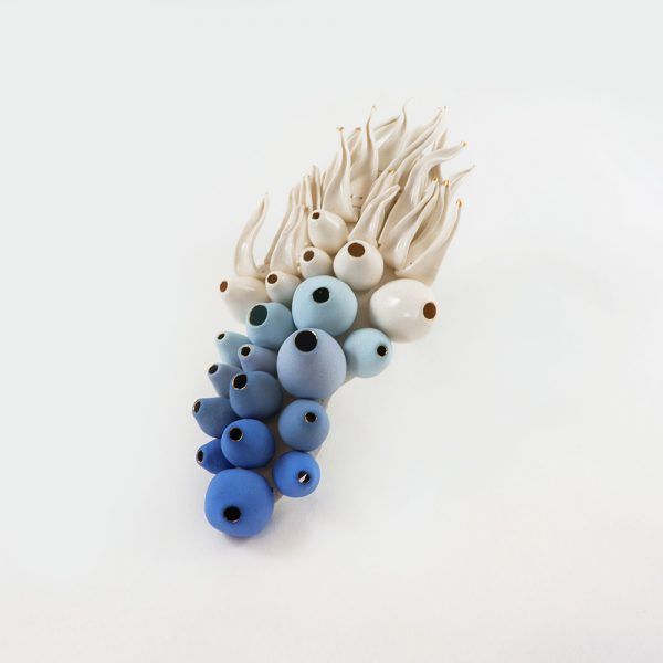 Ceramic Brooch by Raluca Buzura